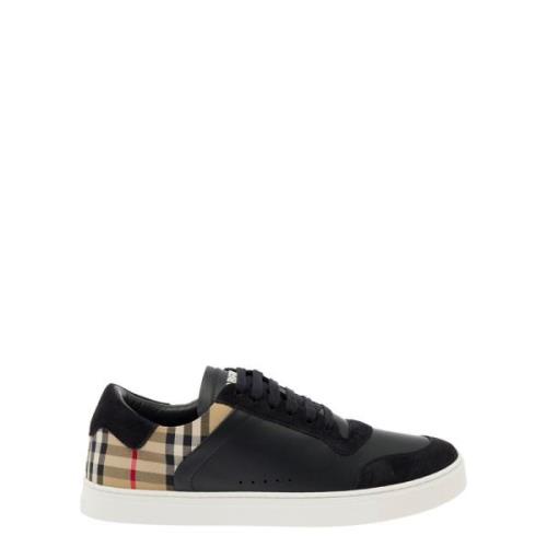 Burberry Check Sneakers Black, Herr