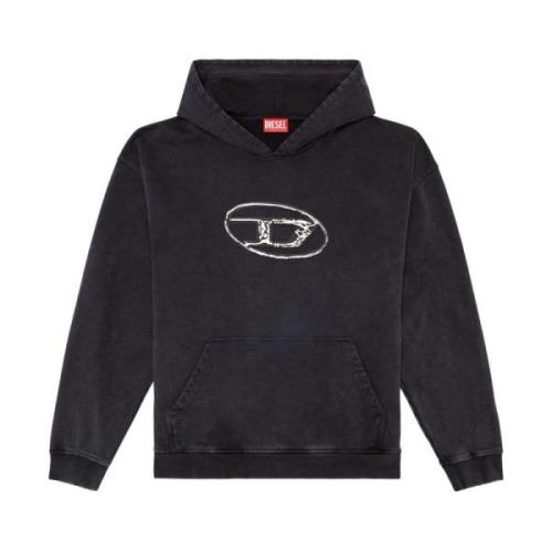 Diesel Svart Sweatshirt Aw24 Herrkläder Black, Herr