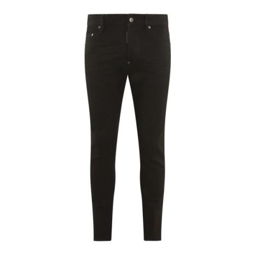 Dsquared2 Herr Casual Byxor med 5 Fickor Black, Herr