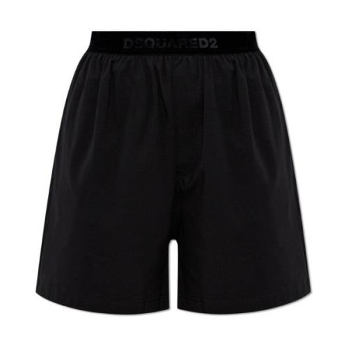 Dsquared2 Bomullsboxershorts Black, Dam