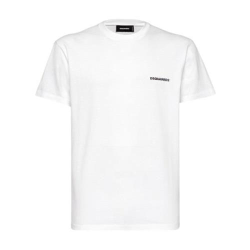 Dsquared2 Vita T-shirts & Polos för Män White, Herr