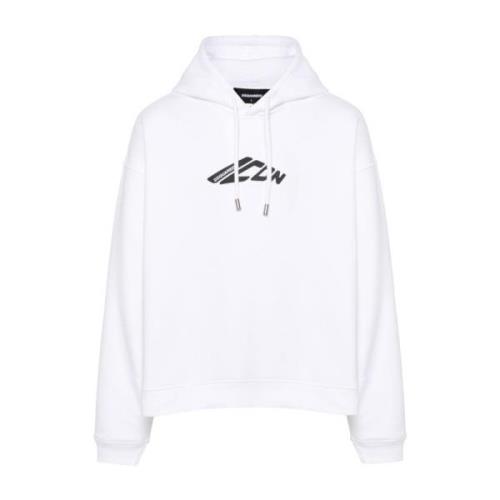 Dsquared2 Stiliga Sweaters Kollektion White, Herr