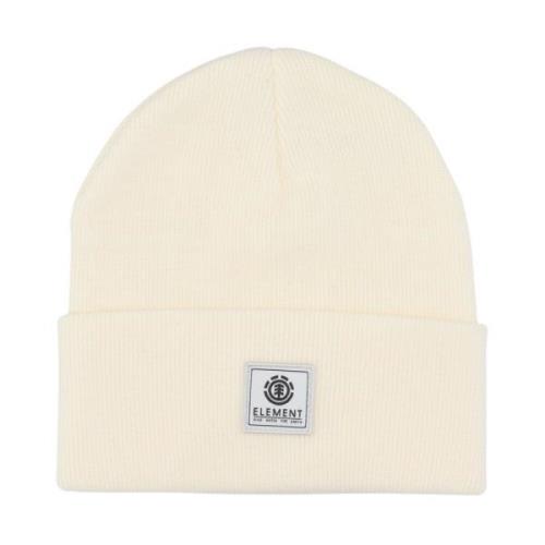 Element Klassisk Beanie Mössa med Broderad Logotyp Beige, Unisex