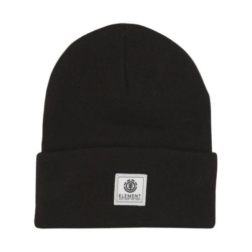 Element Klassisk Beanie Hat i Flint Black Black, Unisex