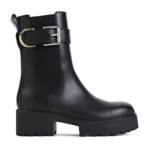 Givenchy Svarta Ankelboots med 5cm Klack Black, Dam