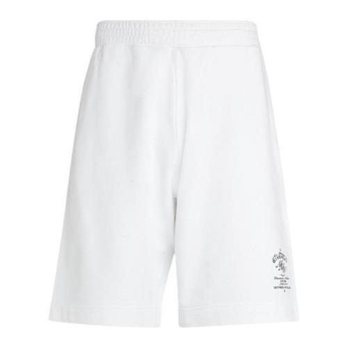 Givenchy Logo Print Bomullsshorts White, Herr