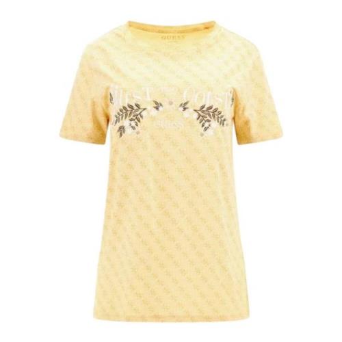 Guess Kortärmad T-shirt Yellow, Dam