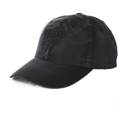 Guess Broderad bomullsmössa - Svart Black, Unisex