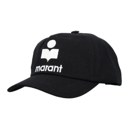 Isabel Marant Tyron Logo Cap Svart Ecru Black, Unisex