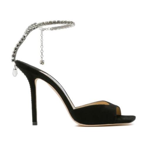 Jimmy Choo Eleganta Sandaler för Kvinnor Black, Dam