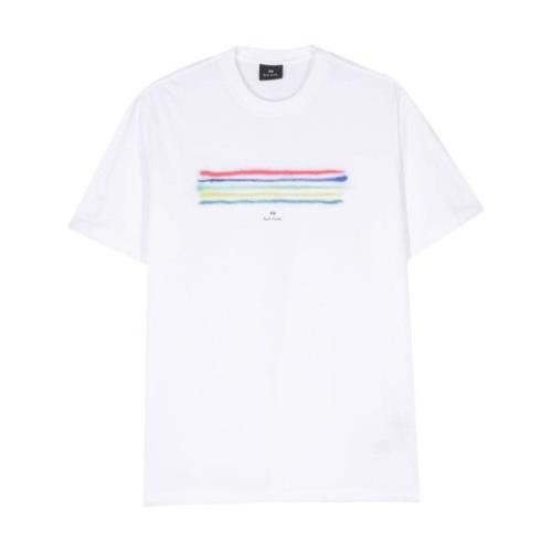 Paul Smith Randig Jersey Crew Neck T-shirt White, Herr