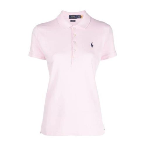 Ralph Lauren Slim Fit Julie Polo Shirt Pink, Dam