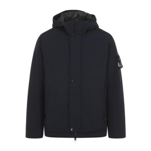 Stone Island Blå Jacka för Män Aw24 Blue, Herr