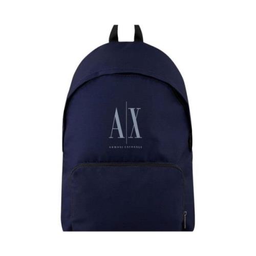 Armani Exchange Stilren Ryggsäck för Vardagsbruk Blue, Herr