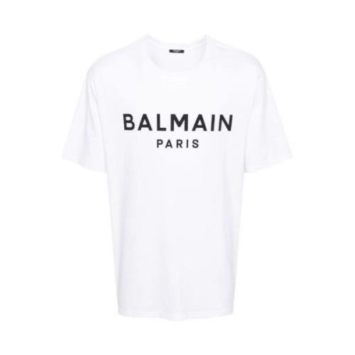 Balmain Stiliga T-shirts och Polos White, Herr