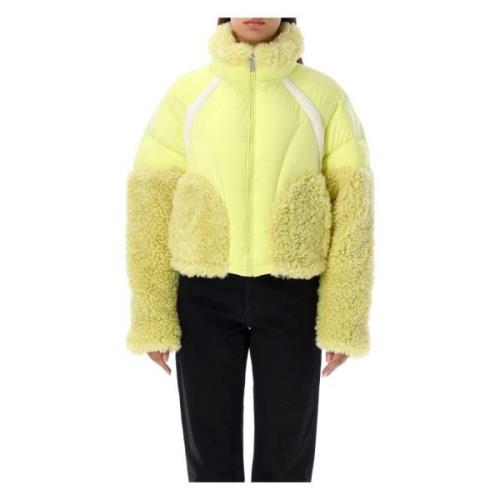 Urbancode Intarsia Down Jacket Outerwear Zest Yellow, Dam