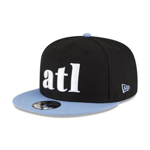 New Era Snapback NBA Cap - Svart Broderad Black, Herr