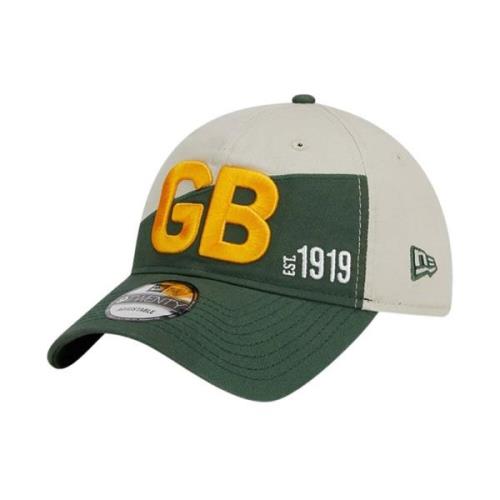 New Era NFL Sideline Keps - Grön Patchad Logotyp Multicolor, Herr