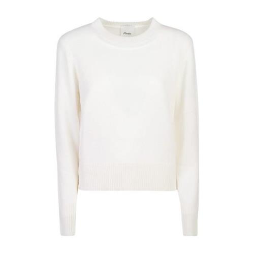 Allude Vit Sweatshirt Aw24 White, Dam