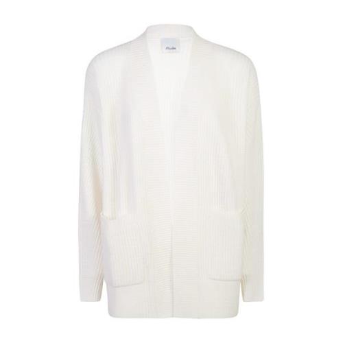 Allude Vit Stickat Aw24 White, Dam