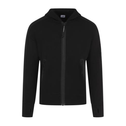 C.p. Company Svart Bomullsweatshirt Aw24 Black, Herr