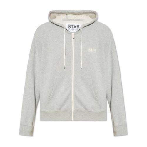 Golden Goose Sweatshirt med Logotyp Gray, Herr