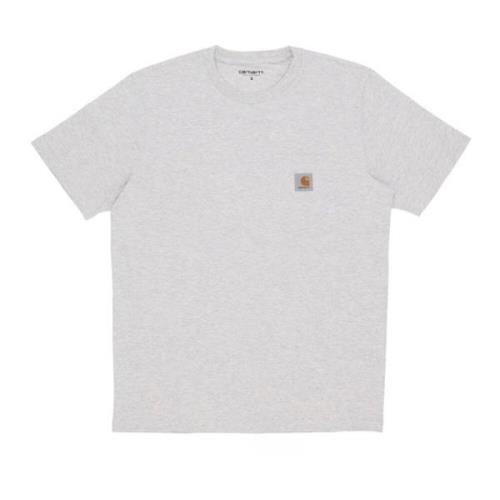 Carhartt Wip Ficka Tee Ash Heather Kortärmad Gray, Herr