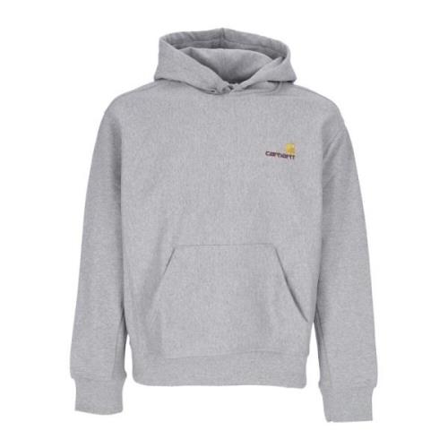 Carhartt Wip Grå Hoodie Amerikansk Skrift Gray, Herr