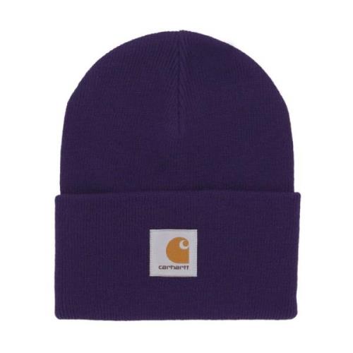 Carhartt Wip Akryl Klocka Mössa Tyrian Beanie Purple, Herr