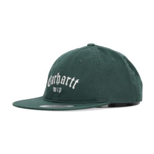 Carhartt Wip Platt skärmkeps Onyx Chervil/Vit Green, Herr