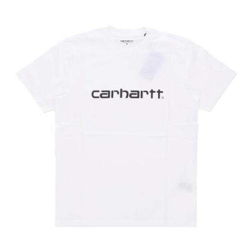 Carhartt Wip Script Tee Vit/Svart Kortärmad T-shirt White, Herr