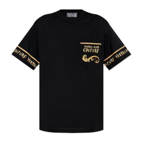 Versace Jeans Couture T-shirt med logotyp Black, Herr