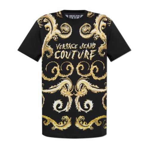 Versace Jeans Couture T-shirt med logotyp Black, Herr