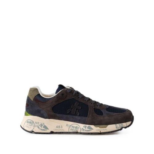 Premiata Blå Brun Sneakers Multicolor, Herr