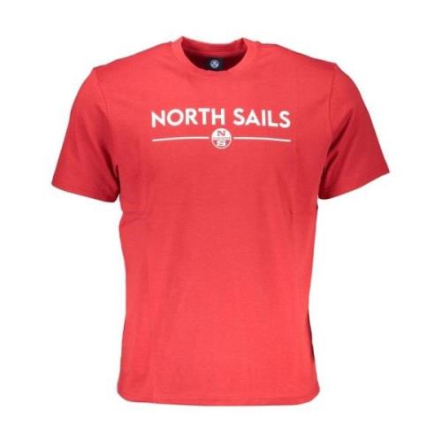 North Sails Bomull Crew Neck T-Shirt Red, Herr