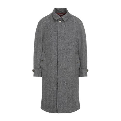 Brunello Cucinelli Grå Kappor för Män Aw24 Gray, Herr