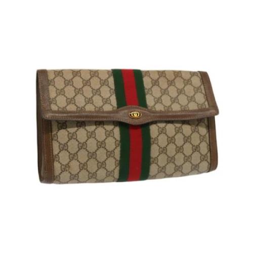 Gucci Vintage Pre-owned Canvas gucci-vskor Beige, Dam