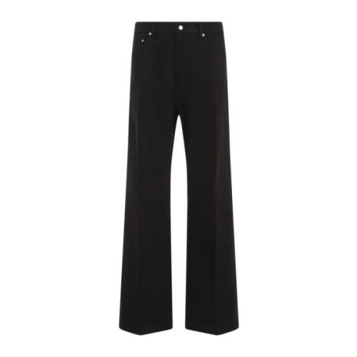 Rick Owens Svarta Jeans för Män Aw24 Black, Herr