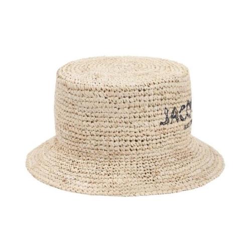 Jacquemus Naturlig Raffia Hinkhatt Beige, Dam