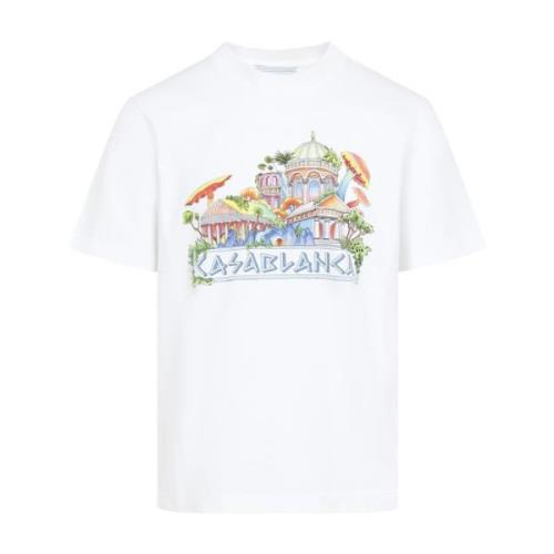 Casablanca Vita T-shirts Polos för män White, Herr