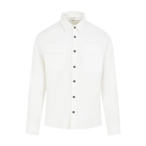 C.p. Company Vit Skjorta Aw24 Stilfull White, Herr