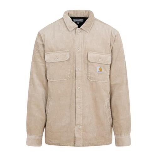 Carhartt Wip Beige Corduroy Skjortjacka Beige, Herr