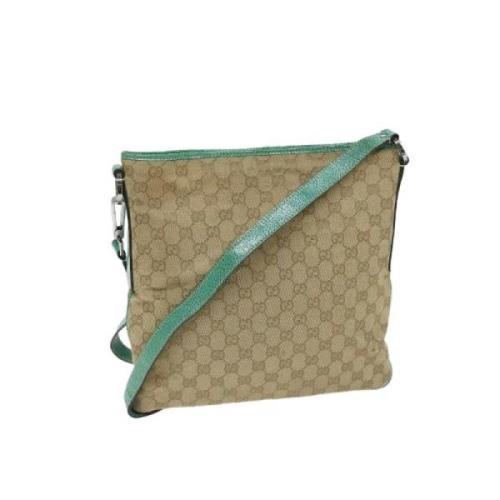 Gucci Vintage Pre-owned Canvas gucci-vskor Beige, Dam