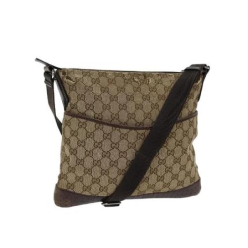 Gucci Vintage Pre-owned Canvas gucci-vskor Beige, Dam