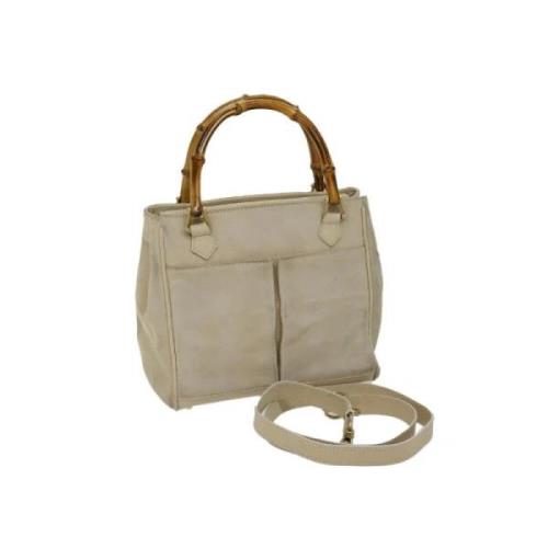 Gucci Vintage Pre-owned Mocka handvskor Beige, Dam