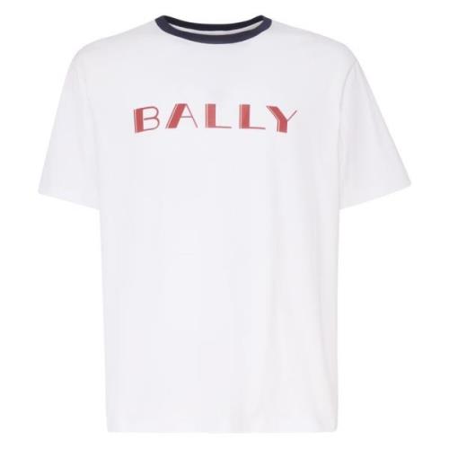 Bally Vit T-shirt och Polo Kollektion White, Herr