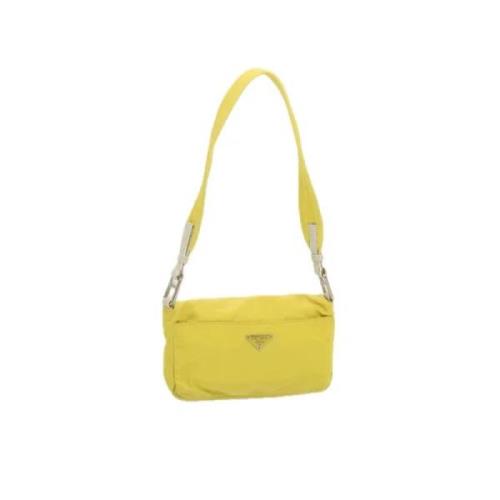 Prada Vintage Pre-owned Nylon prada-vskor Yellow, Dam