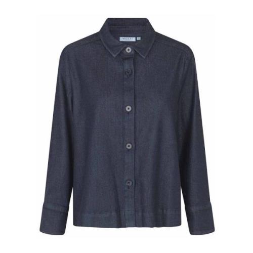 Masai Denim Skjortblus Maiowa Stil Blue, Dam