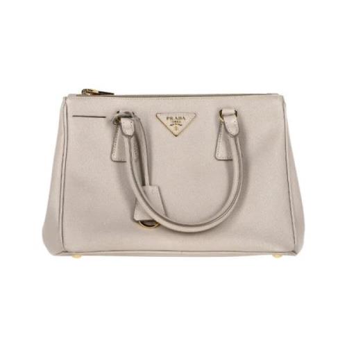 Prada Vintage Pre-owned Laeder handvskor Beige, Dam