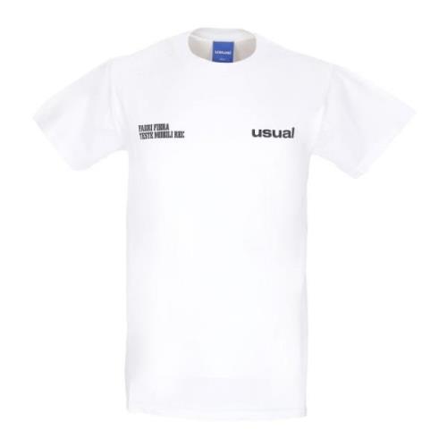 Usual Vit Herr T-shirt Fabri Fibra White, Herr